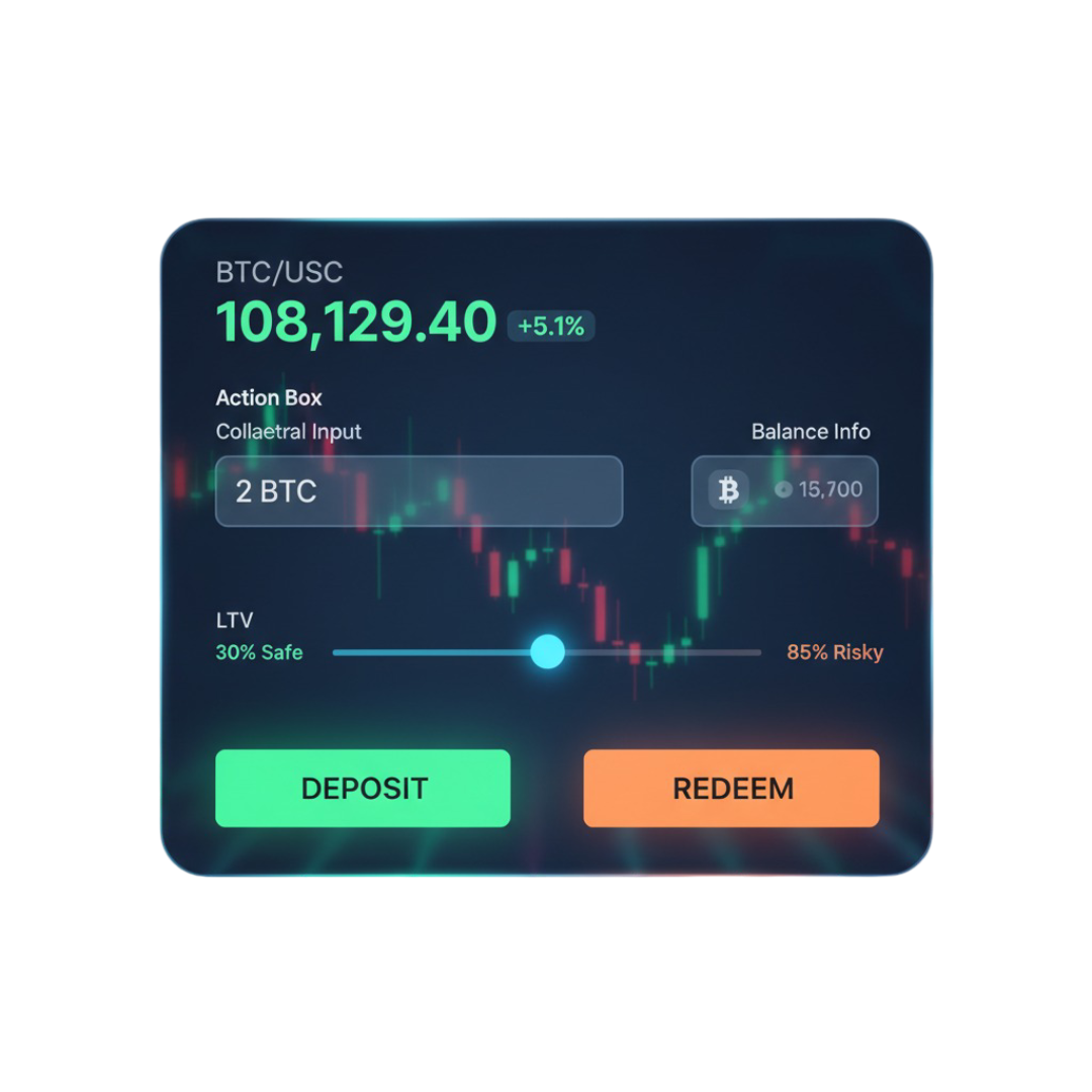 Interactive DeFi Platform Mockup